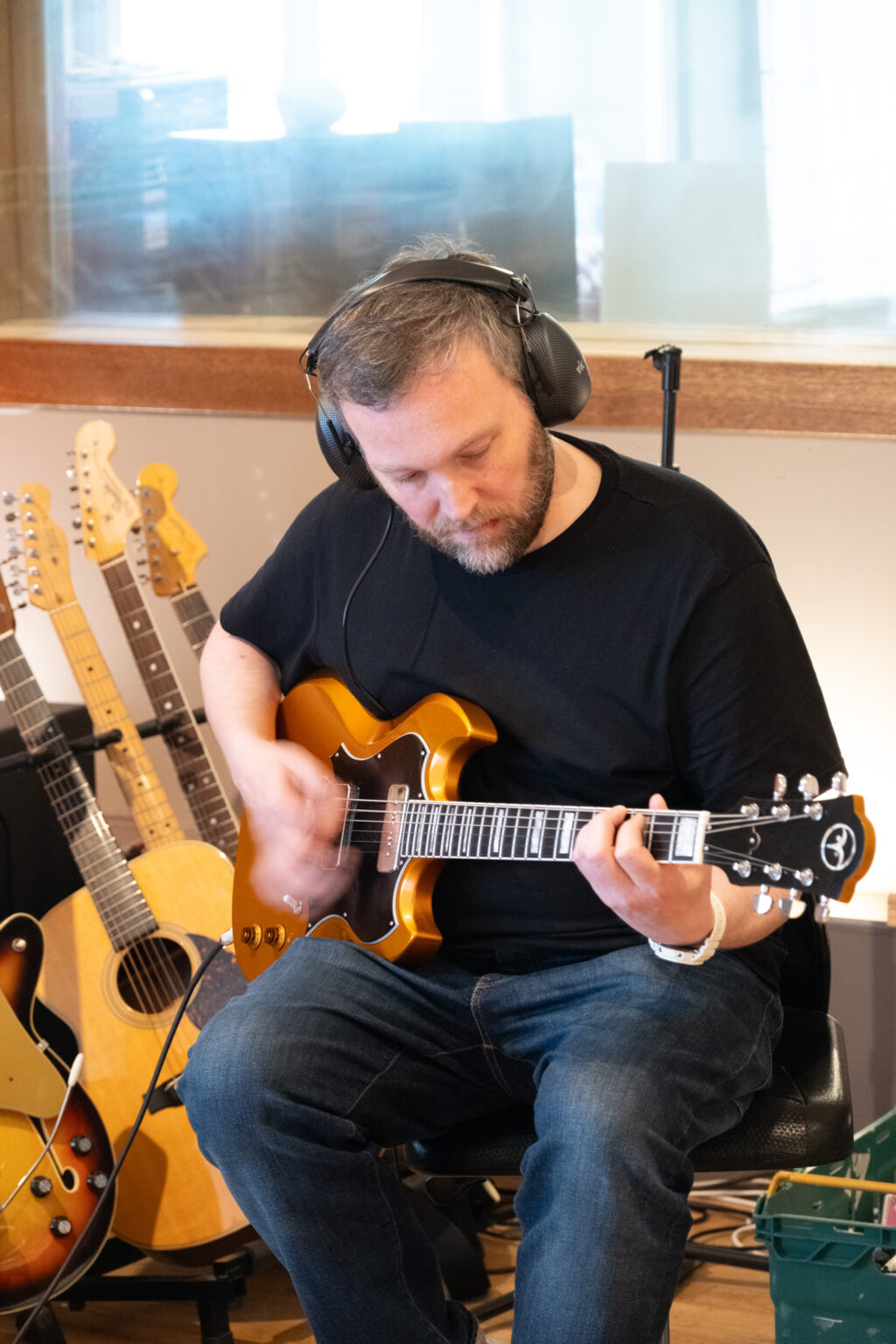 Mogwai im Studio (Foto: Paul Savage)