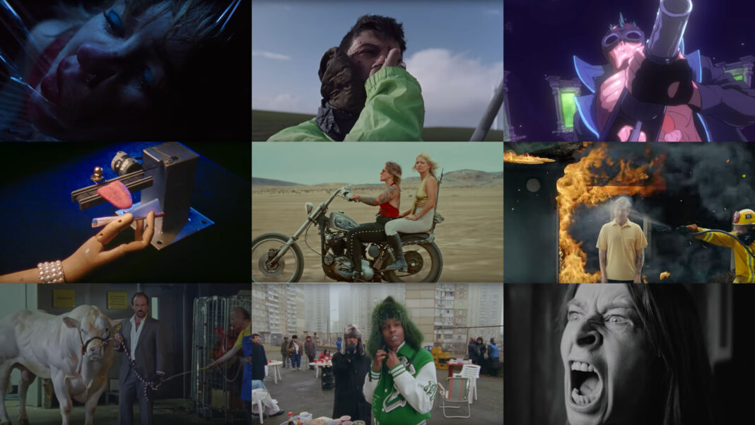 Amyl And The Sniffers, A$AP Rocky, Idles: Die besten Musikvideos 2024 (Screenshots: YouTube)