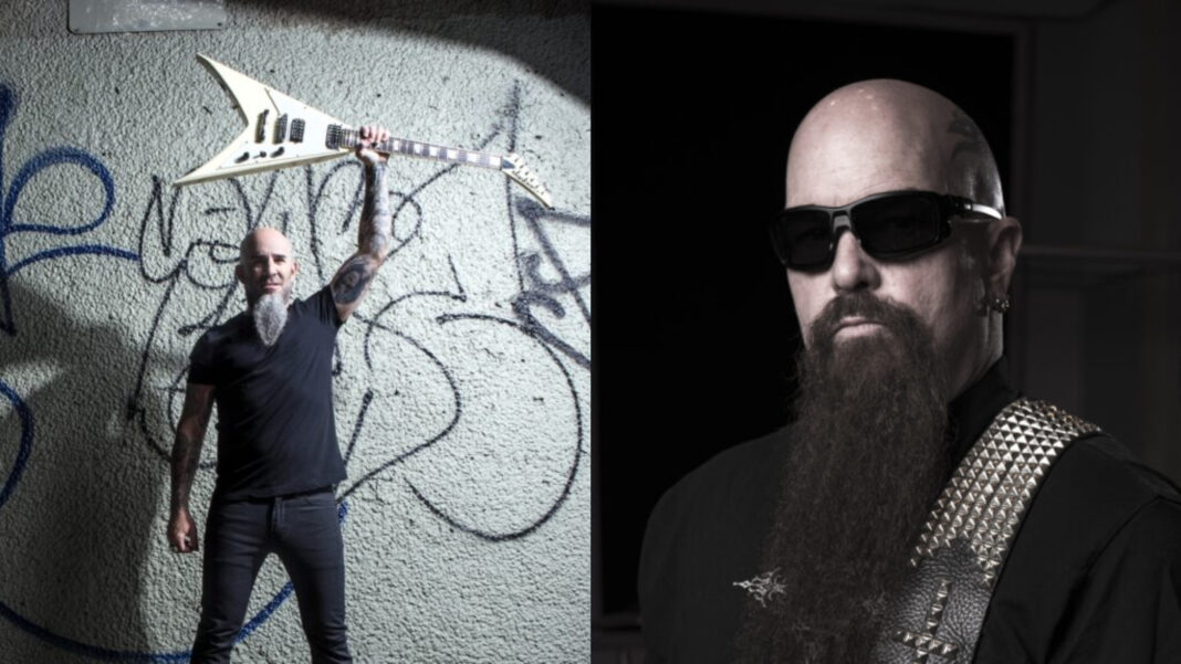 Collage: Scott Ian (Foto: Jimmy Hubbard) & Kerry King (Foto: Andrew Stuart)